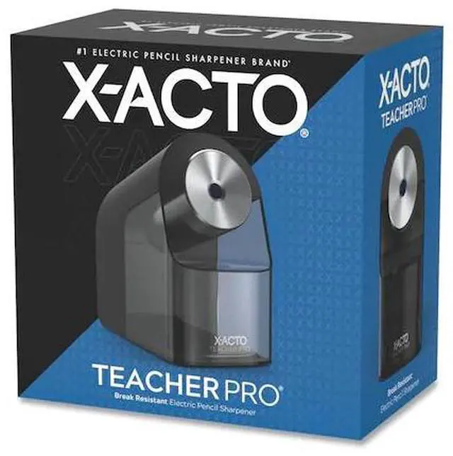 Alt view image 9 of 15 - X-ACTO 1675X TeacherPro Classroom Electric Pencil Sharpener, Black