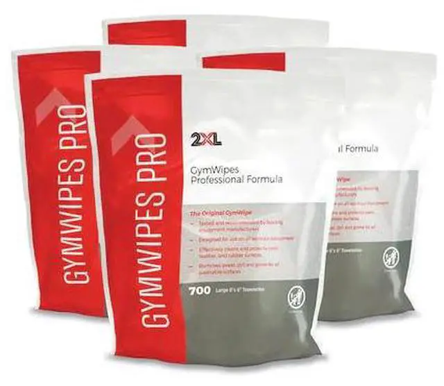 Main image of Antibacterial Gym Wipes, 6 x 8, White