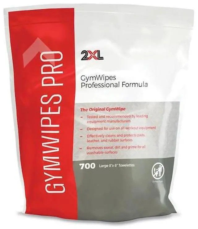 Alt view image 2 of 4 - Antibacterial Gym Wipes, 6 x 8, White