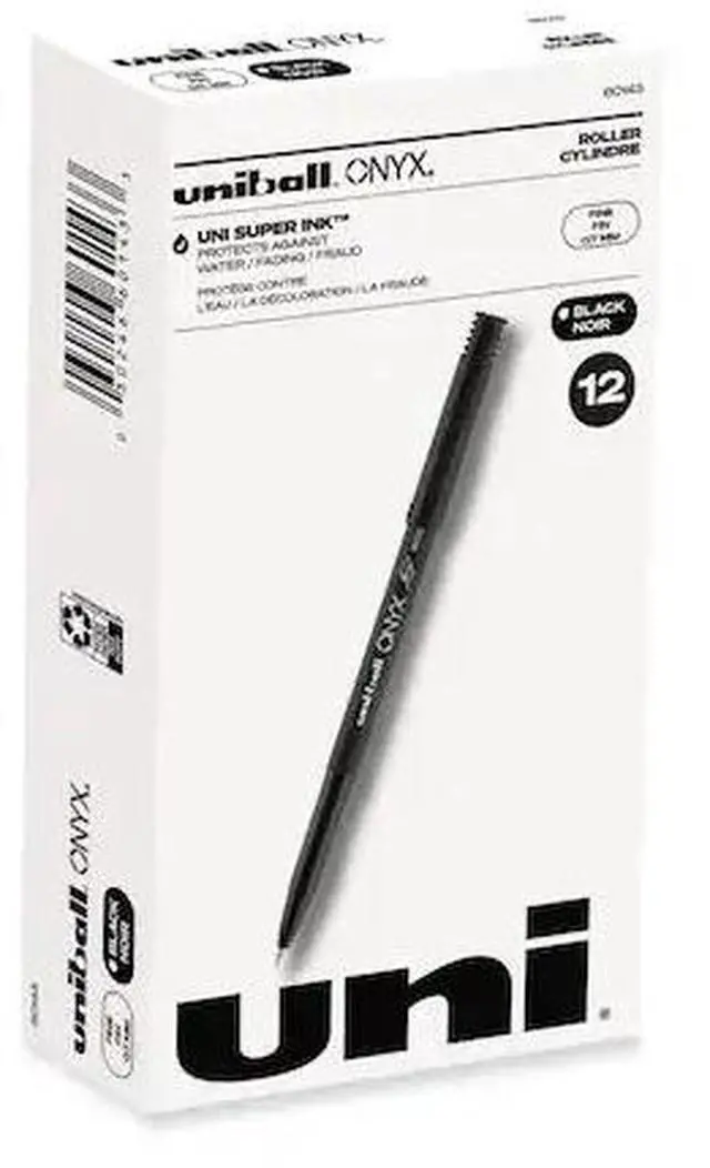Alt view image 2 of 11 - uni-ball Pen,Uni-Ball,Onyx,Bk 60143