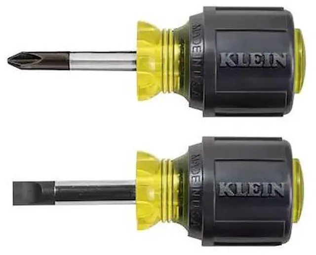 Alt view image 5 of 10 - KLEIN TOOLS 85071 Screwdriver Set,Slotted/Phillips,2 Pc