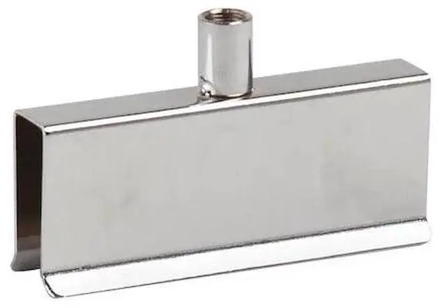 Alt view image 2 of 2 - Spring Clamp for 1/2" x 1-1/2" Rectangular Tubing w/ 3/8" Fitting - Chrome Finish,Pack Size - 100