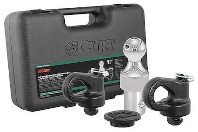 Main image of CURT 60692 Puck Systm Gsnck Bll/Sfty Chn Anchr Kit