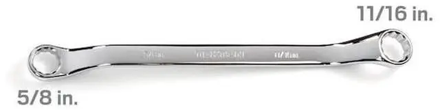 Alt view image 2 of 7 - TEKTON WBE23316 5/8 x 11/16 Inch 45-Degree Offset Box End Wrench