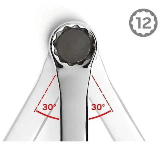 Alt view image 4 of 7 - TEKTON WBE23316 5/8 x 11/16 Inch 45-Degree Offset Box End Wrench
