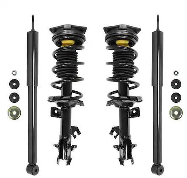Alt view image 2 of 2 - Unity Automotive 4-11353-255070-001 Fnt & Rr Complete Strut Assembly Shock Kit For 2009-2014 Nissan Cube