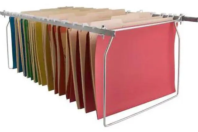 Alt view image 2 of 3 - Business Source Hanging File Folder Frames Letter 6/BX Stainless Steel 26