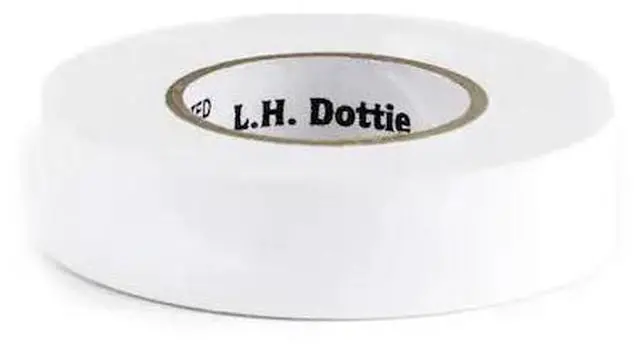 Main image of DOTTIE 360WHT L.H. Dottie 3/4'' x 60' White Electrical Tape, 10PK