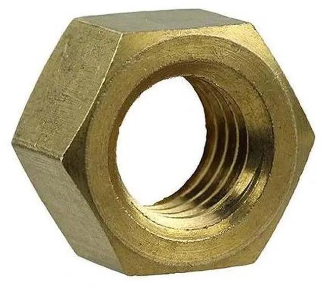 Main image of DOTTIE HNBR12 Hex Nut, 1/2"-13, Brass, 25 PK