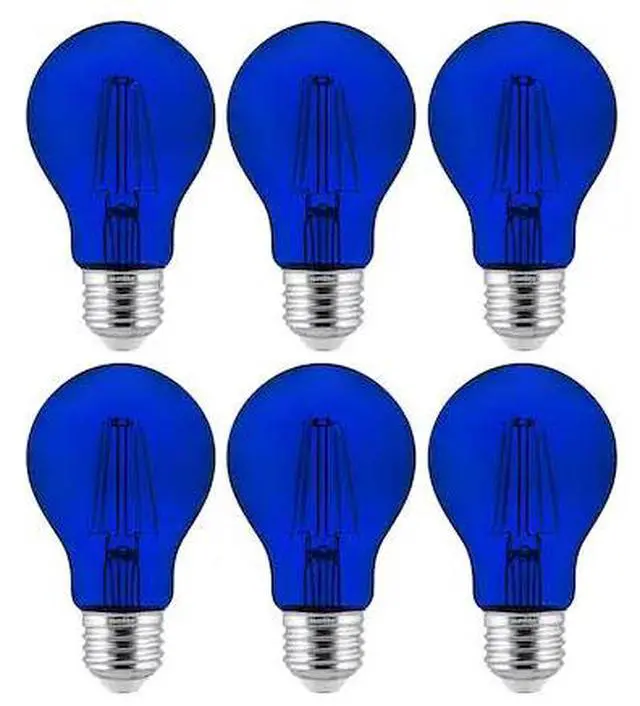 Main image of SUNLITE 40940-SU LED Filament A19 60W Equivalent Colored Transparent Dimmable