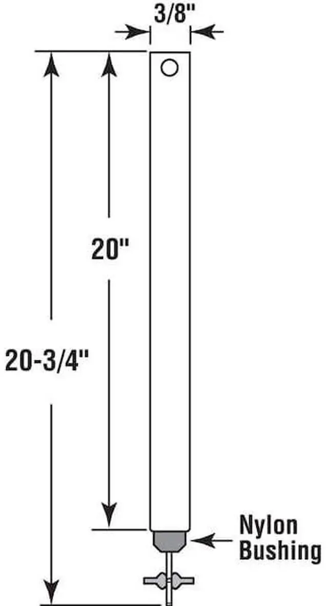 Alt view image 2 of 4 - PRIME-LINE FM 2020 20 in. x 3/8 in. Spiral Non-Tilt Balance, Red Tip (Single