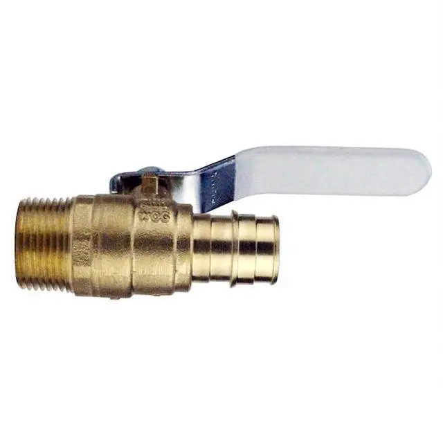 Alt view image 3 of 5 - APOLLO EPXV34M 3/4 in. Brass PEX-A Barb x 3/4 in. Male Pipe Thread Ball Valve