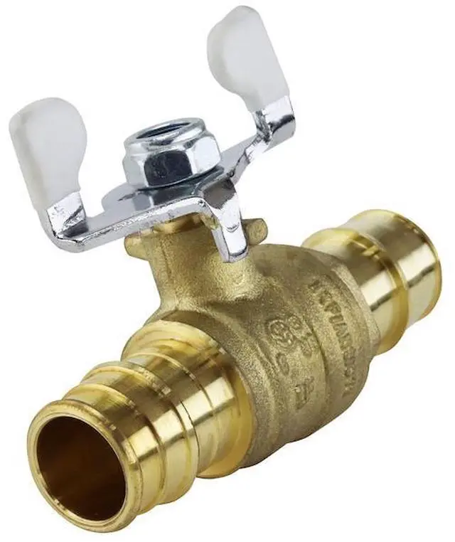Alt view image 3 of 5 - APOLLO EPXV34T 3/4 in. Brass PEX-A Barb Ball Valve with Tee Handle