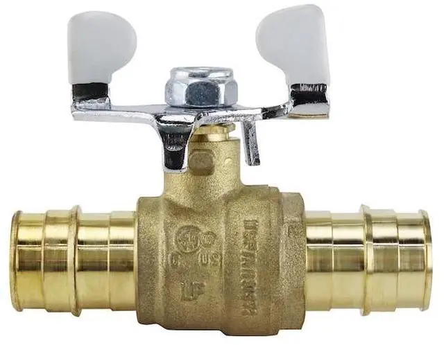 Alt view image 2 of 5 - APOLLO EPXV34T 3/4 in. Brass PEX-A Barb Ball Valve with Tee Handle