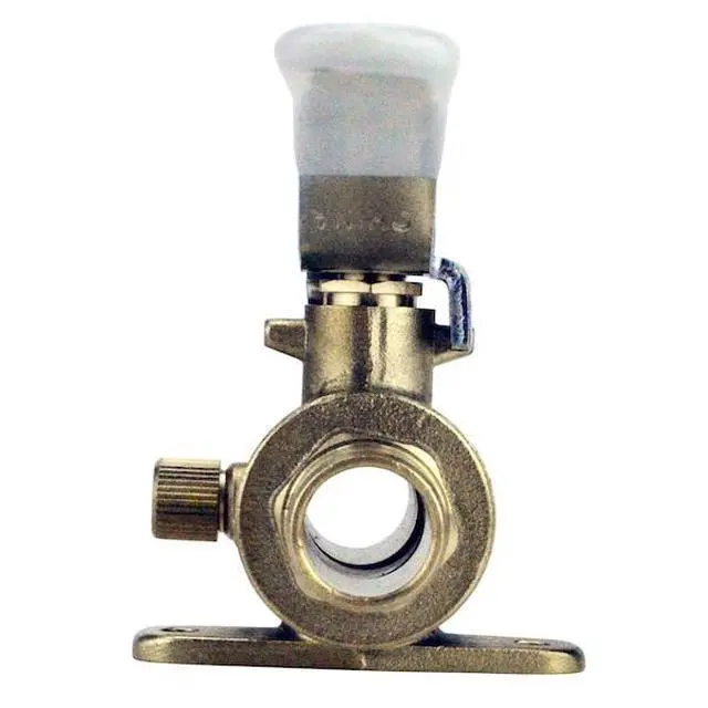 Alt view image 4 of 6 - APOLLO APXV34WD 3/4 in. Brass PEX Barb Ball Valve with Drain and Mounting Pad