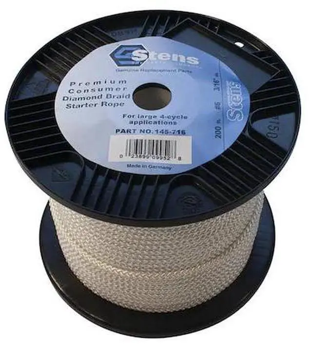 Main image of STENS 145-716 Diamond Braid Starter Rope #6 Diamond; 145-716 200'