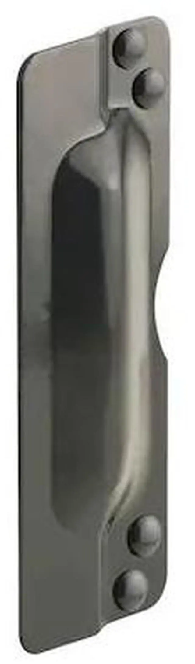 Main image of PRIME-LINE U 9504 Steel Latch Guard Plate Cover for Out-Swinging Doors, Bronze