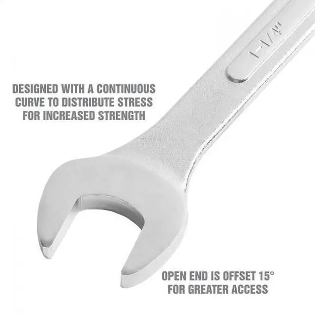 Alt view image 4 of 7 - OEMTOOLS 22104 1-1/4" Jumbo Combination Wrench