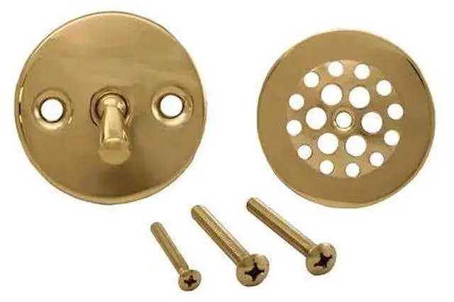 Main image of JONES STEPHENS B5114PB Polished Brass Two-Hole Trip Lever Trim Only