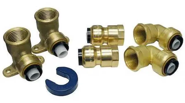 Main image of APOLLO FSBSHOWKIT 1/2 in. Brass Push-To-Connect Shower/Tub Installation Kit