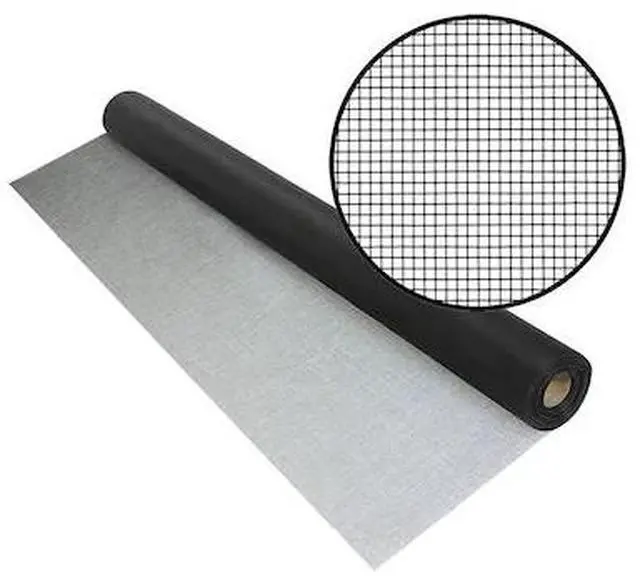 Main image of PHIFER 3040334 Polyester Improved Visibility Insect Screening, 30 x 50', Black,