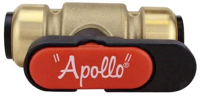 Alt view image 3 of 6 - APOLLO FSBBV34TX 3/4 in. Brass Push-To-Connect Compact Ball Valve with Lockable