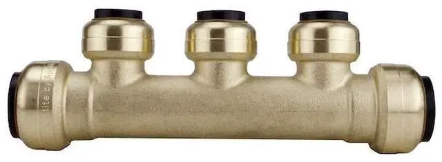Alt view image 2 of 4 - APOLLO FSBM3PTOV2 3/4 in. x 3/4 in. Brass Push-To-Connect Inlets with 3-Port