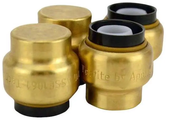 Alt view image 7 of 7 - APOLLO FSBCAP126JR 1/2 in. Brass Push-To-Connect Cap Jar (6-Pack), 6PK