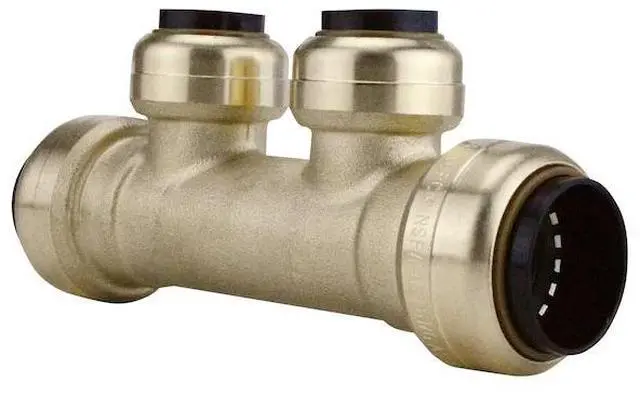 Alt view image 4 of 4 - APOLLO FSBM2PTO 3/4 in. x 3/4 in. Brass Push-To-Connect Inlets with 2-Port Open