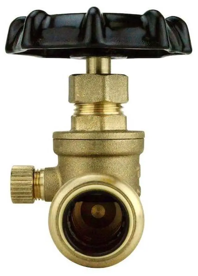 Alt view image 2 of 6 - APOLLO FSBSV12WD 1/2 in. Brass Push-To-Connect Stop Valve with Drain