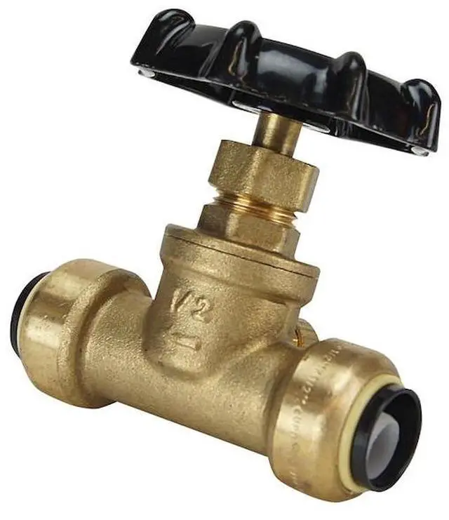 Alt view image 5 of 6 - APOLLO FSBSV12WD 1/2 in. Brass Push-To-Connect Stop Valve with Drain