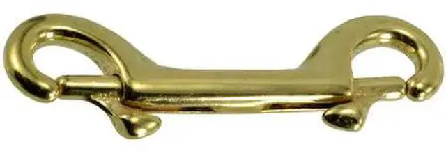 Main image of MIDWEST FASTENER 52198 3-1/2" Brass Double Bolt Snap Hooks 10PK