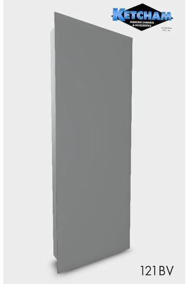 Alt view image 2 of 3 - KETCHAM 121BV 13" x 36" Euroline Flush Mounted Beveled Edge Medicine Cabinet