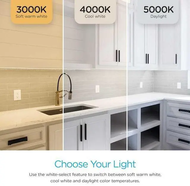 Alt view image 11 of 12 - GE Enbrighten Premium 24 Inches LED Direct Fixture Wire Under Cabinet Light, White
