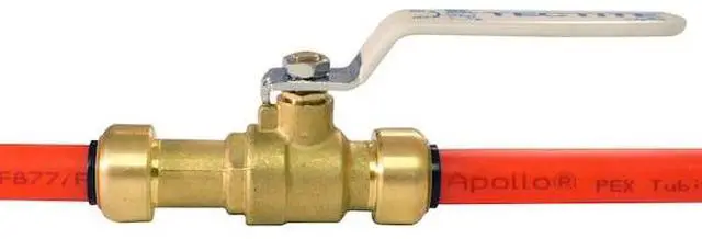Alt view image 7 of 7 - APOLLO FSBBV12SL 1/2 in. Brass Push-to-Connect Slip Ball Valve