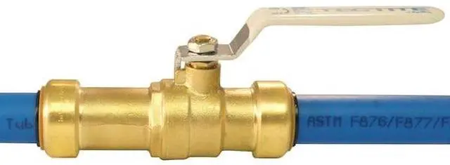 Alt view image 4 of 7 - APOLLO FSBBV34SL 3/4 in. Brass Push-to-Connect Slip Ball Valve