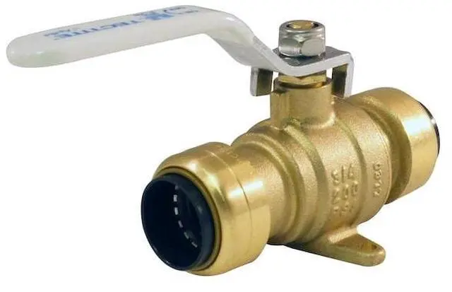 Alt view image 3 of 7 - APOLLO FSBBV34DE 3/4 in. Brass Push Ball Valve with Flange and Drain