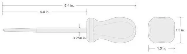 Alt view image 6 of 6 - TEKTON PNH21106 Scratch and Punch Awl with Hard Handle