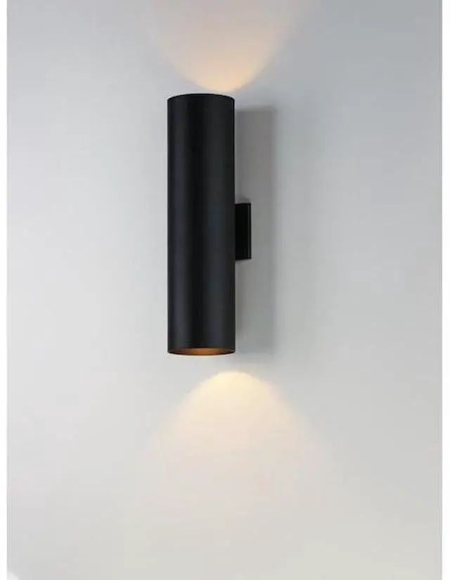 Alt view image 3 of 4 - MAXIM 86405BK Outpost 2-Light 22"H LED Outdoor Wall Sconce
