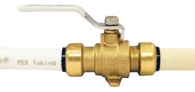 Alt view image 7 of 7 - APOLLO FSBBV34DE 3/4 in. Brass Push Ball Valve with Flange and Drain