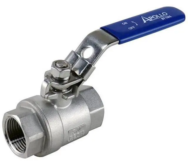 Alt view image 3 of 4 - APOLLO 96F10427 3/4 in. Stainless Steel FNPT x FNPT Full-Port Ball Valve with