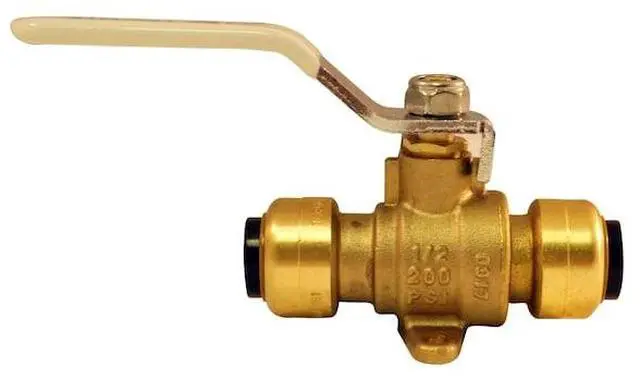 Alt view image 2 of 7 - APOLLO FSBBV12DE 1/2 in. Brass Push Ball Valve with Flange and Drain