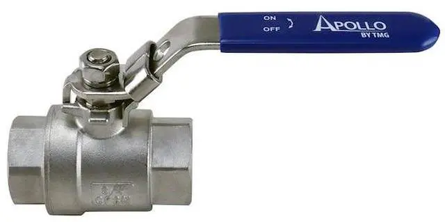 Alt view image 2 of 4 - APOLLO 96F10427 3/4 in. Stainless Steel FNPT x FNPT Full-Port Ball Valve with