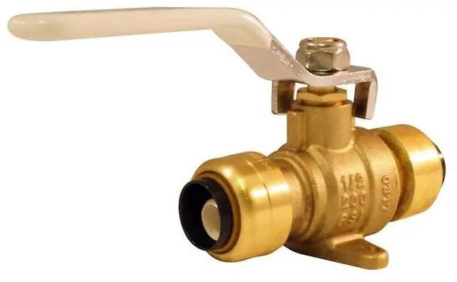 Alt view image 3 of 7 - APOLLO FSBBV12DE 1/2 in. Brass Push Ball Valve with Flange and Drain