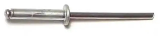 Main image of MIDWEST FASTENER 51070 Blind Rivet, Dome Head, 1/8 in Dia., 1/2 in L, Aluminum