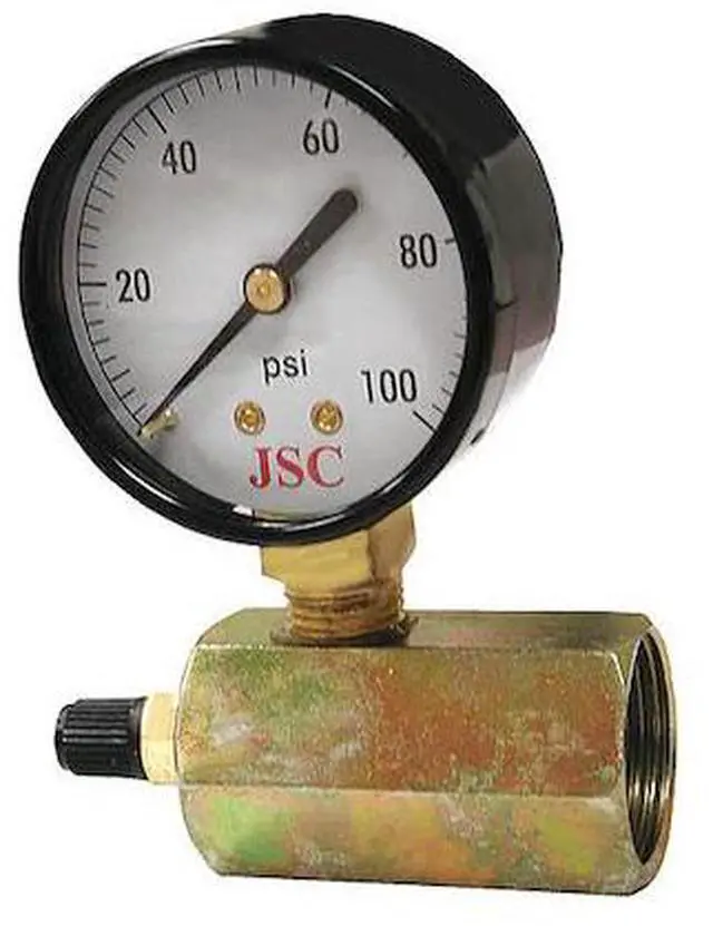 Main image of JONES STEPHENS G64100 Gas Test Gauge Assembly,100 PSI