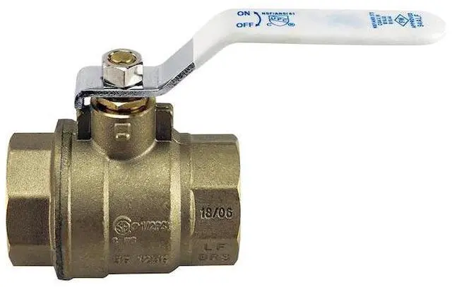 Alt view image 2 of 4 - TMG 94ALF10601TMG 1-1/4 in. Lead Free Brass FNPT x FNPT Full-Port Ball Valve