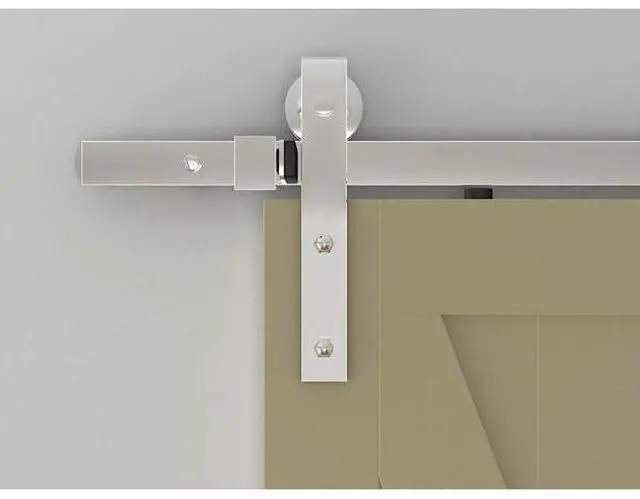 Alt view image 2 of 2 - DESIGNER COLLECTION NT.1400.09W.04 Chrome 78" Sliding Barn Door Hardware