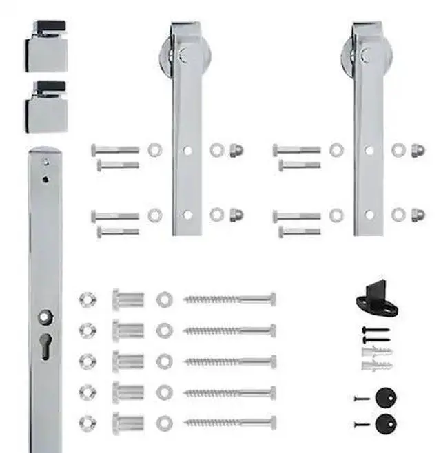 Main image of DESIGNER COLLECTION NT.1400.09W.04 Chrome 78" Sliding Barn Door Hardware