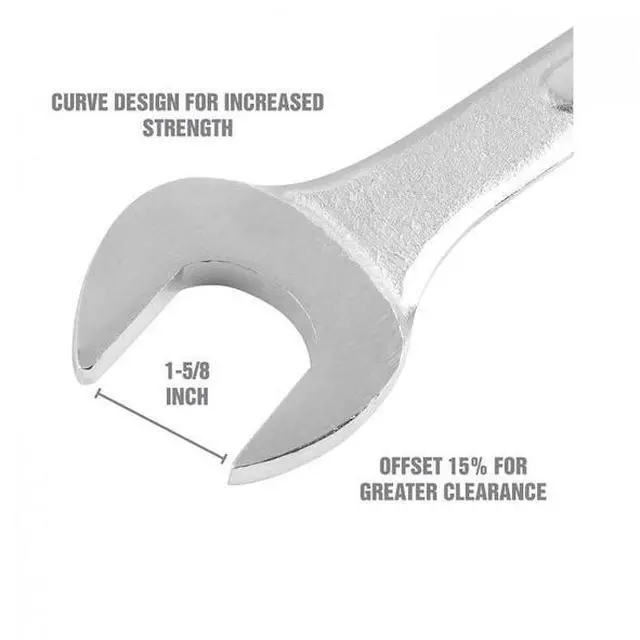 Alt view image 3 of 6 - OEMTOOLS 22109 1-5/8" Jumbo Combination Wrench